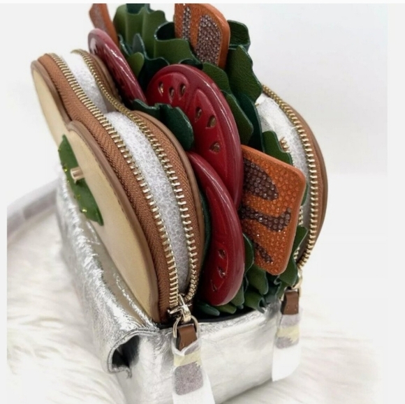 🔹️KATE SPADE🔹️ Glamwich 3d Sandwich Crossbody Bag Novelty Purse Handbag - Picture 7 of 8